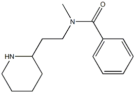 N-methyl-N-[2-(piperidin-2-yl)ethyl]benzamide Struktur