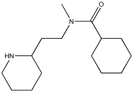 N-methyl-N-[2-(piperidin-2-yl)ethyl]cyclohexanecarboxamide Struktur