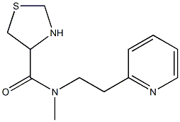 N-methyl-N-[2-(pyridin-2-yl)ethyl]-1,3-thiazolidine-4-carboxamide Struktur