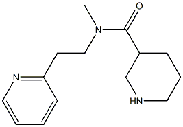 N-methyl-N-[2-(pyridin-2-yl)ethyl]piperidine-3-carboxamide Struktur