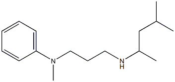 N-methyl-N-{3-[(4-methylpentan-2-yl)amino]propyl}aniline Struktur