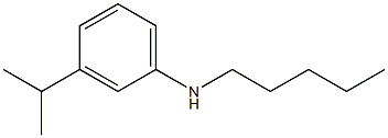 N-pentyl-3-(propan-2-yl)aniline Struktur