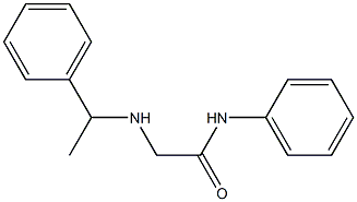 N-phenyl-2-[(1-phenylethyl)amino]acetamide Struktur