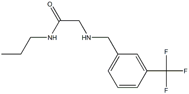 N-propyl-2-({[3-(trifluoromethyl)phenyl]methyl}amino)acetamide Struktur