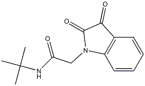 N-tert-butyl-2-(2,3-dioxo-2,3-dihydro-1H-indol-1-yl)acetamide Struktur