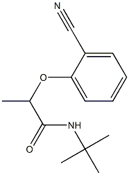 N-tert-butyl-2-(2-cyanophenoxy)propanamide Struktur