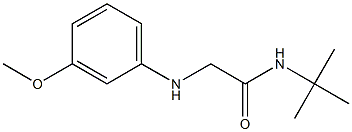 N-tert-butyl-2-[(3-methoxyphenyl)amino]acetamide Struktur