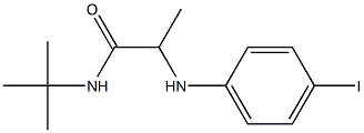 N-tert-butyl-2-[(4-iodophenyl)amino]propanamide Struktur