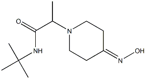 N-tert-butyl-2-[4-(hydroxyimino)piperidin-1-yl]propanamide Struktur