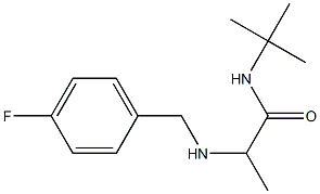 N-tert-butyl-2-{[(4-fluorophenyl)methyl]amino}propanamide Struktur