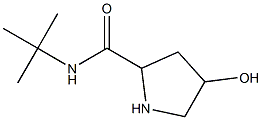 N-tert-butyl-4-hydroxypyrrolidine-2-carboxamide Struktur