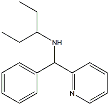 pentan-3-yl[phenyl(pyridin-2-yl)methyl]amine Struktur