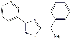 phenyl[3-(pyridin-3-yl)-1,2,4-oxadiazol-5-yl]methanamine Struktur