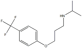 propan-2-yl({3-[4-(trifluoromethyl)phenoxy]propyl})amine Struktur