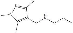 propyl[(1,3,5-trimethyl-1H-pyrazol-4-yl)methyl]amine Struktur