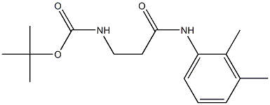 tert-butyl 3-[(2,3-dimethylphenyl)amino]-3-oxopropylcarbamate Struktur