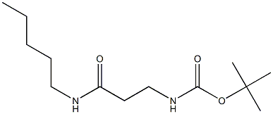 tert-butyl 3-oxo-3-(pentylamino)propylcarbamate Struktur