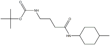 tert-butyl 4-[(4-methylcyclohexyl)amino]-4-oxobutylcarbamate Struktur