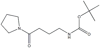 tert-butyl 4-oxo-4-pyrrolidin-1-ylbutylcarbamate Struktur