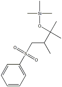 (3-Benzenesulfonyl-1,1,2-trimethyl-propoxy)-trimethyl-silane Struktur