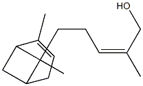 (Z)-5-(4,7-dimethyl-7-bicyclo[3.1.1]hept-3-enyl)-2-methyl-pent-2-en-1-ol Struktur