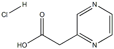 2-Pyrazine acetic acid hydrochloride Struktur