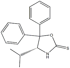 4-(R)-Isopropyl-5,5-diphenyloxazolidine-2-thione Struktur