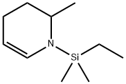 Pyridine,  1-(ethyldimethylsilyl)-1,2,3,4-tetrahydro-2-methyl- Struktur