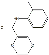 1,4-Dioxin-2-carboxamide,  5,6-dihydro-N-(2-methylphenyl)- Struktur