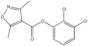 4-Isoxazolecarboxylic  acid,  3,5-dimethyl-,  2,3-dichlorophenyl  ester Struktur