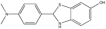 2-(4-(DIMETHYLAMINO)PHENYL)-2,3-DIHYDROBENZO[D]THIAZOL-6-OL Struktur