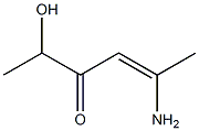 5-Amino-2-hydroxy-hex-4-en-3-one Struktur