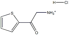 2-Oxo-2-thiophen-2-yl-ethyl-ammonium hydrochloride Struktur