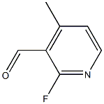 2-Fluoro-3-formyl-4-methylpyridine Struktur