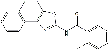 N-(4,5-dihydronaphtho[1,2-d][1,3]thiazol-2-yl)-2-methylbenzamide Struktur