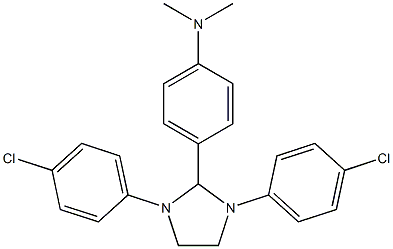 4-[1,3-bis(4-chlorophenyl)-2-imidazolidinyl]-N,N-dimethylaniline Struktur