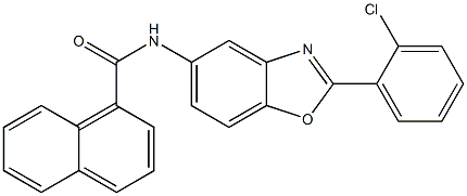 N-[2-(2-chlorophenyl)-1,3-benzoxazol-5-yl]-1-naphthamide Struktur