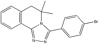 3-(4-bromophenyl)-5,5-dimethyl-5,6-dihydro[1,2,4]triazolo[3,4-a]isoquinoline Struktur