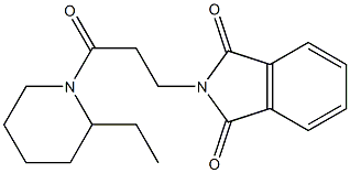 2-[3-(2-ethyl-1-piperidinyl)-3-oxopropyl]-1H-isoindole-1,3(2H)-dione Struktur