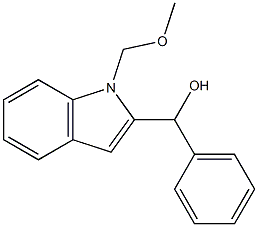 [1-(methoxymethyl)-1H-indol-2-yl](phenyl)methanol Struktur