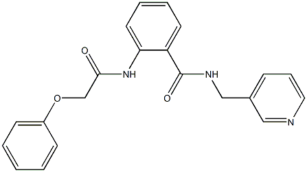 2-[(phenoxyacetyl)amino]-N-(3-pyridinylmethyl)benzamide Struktur