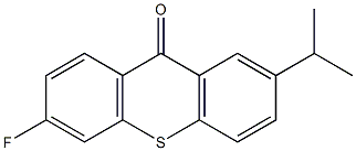 6-fluoro-2-isopropyl-9H-thioxanthen-9-one Struktur