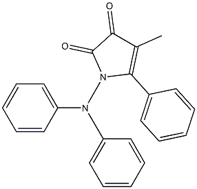 1-(diphenylamino)-4-methyl-5-phenyl-1H-pyrrole-2,3-dione Struktur