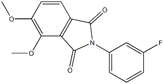 2-(3-fluorophenyl)-4,5-dimethoxy-1H-isoindole-1,3(2H)-dione Struktur