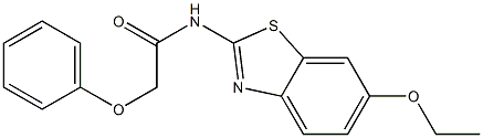 N-(6-ethoxy-1,3-benzothiazol-2-yl)-2-phenoxyacetamide Struktur