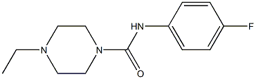 4-ethyl-N-(4-fluorophenyl)-1-piperazinecarboxamide Struktur