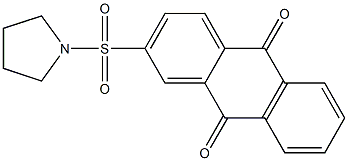 2-(1-pyrrolidinylsulfonyl)anthra-9,10-quinone Struktur