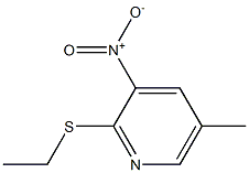 2-(ethylsulfanyl)-3-nitro-5-methylpyridine Struktur