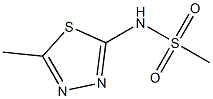 N-(5-methyl-1,3,4-thiadiazol-2-yl)methanesulfonamide Struktur