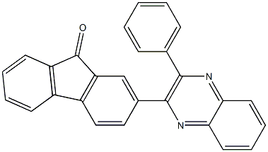 2-(3-phenyl-2-quinoxalinyl)-9H-fluoren-9-one Struktur